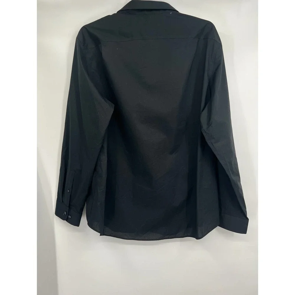 Goodfellow & Co Standard Fit Black Long Sleeve Button Shirt Size Men XXL - Picture 4 of 5